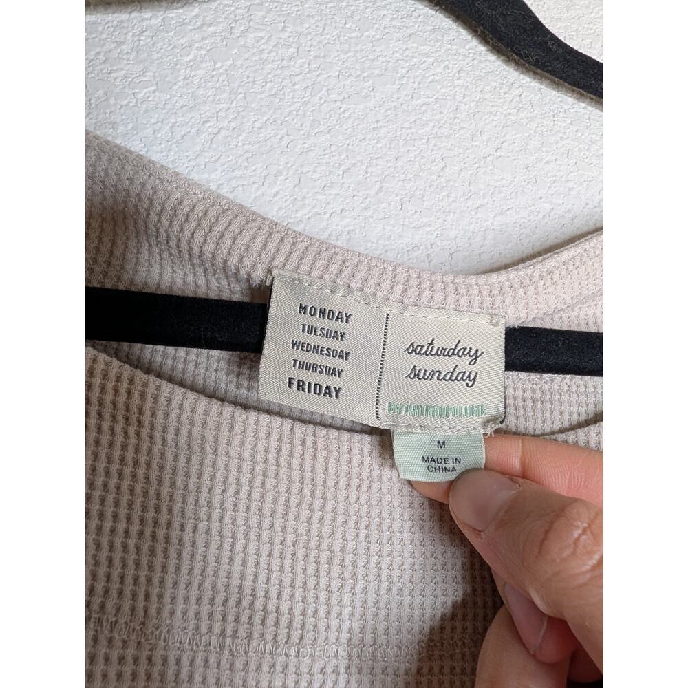 Anthropologie Saturday Sunday Graphic Quilted Top Women M - Picture 5 of 6